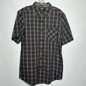 Harley-Davidson Button Down Short Sleeve Plaid Shirt